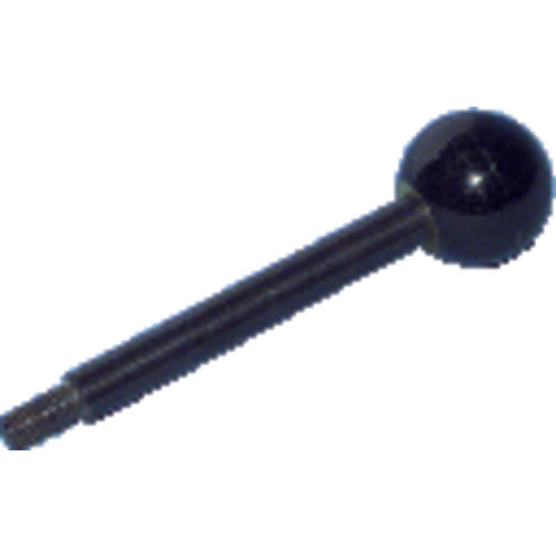 Plastic Ball Knob with Shaft - 5/16″–18 Thread Size, 6″ Handle Length, 1/2″ Thread Length - All Tool & Supply