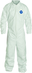 Tyvek® White Collared Zip Up Coveralls w/ Elastic Wrist & Ankles - 4XL (case of 25) - All Tool & Supply