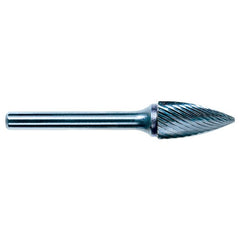 6.4mm EdgeHog Tree Shape Pointed End Miniature Carbide Bur SG-51M-F Fine - All Tool & Supply