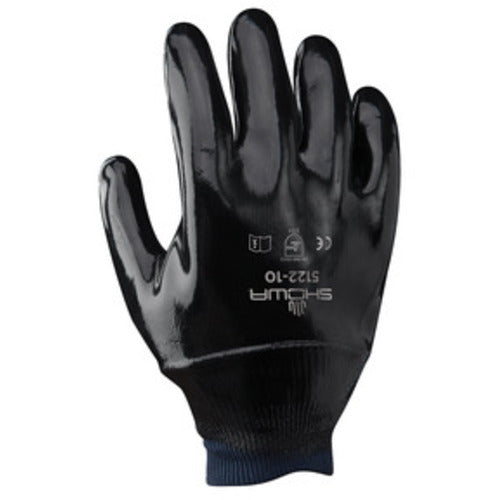 Chemical resistant neoprene fully coated knit-wrist smooth finish black/large - All Tool & Supply