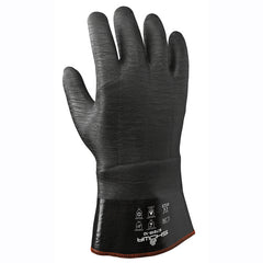 Insulated fully coated neoprene 12″ gauntlet black rough finish/large - All Tool & Supply