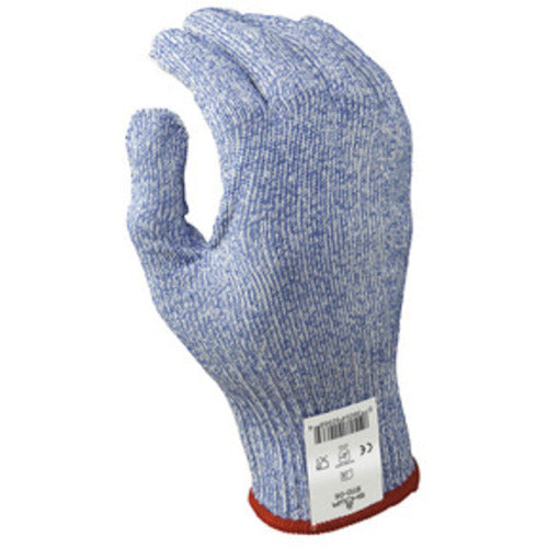 Cut resistant 10-gauge seamless wire free knit HPPE blue/white ambidextrous ANSI CUT LEVEL 5/medium - All Tool & Supply