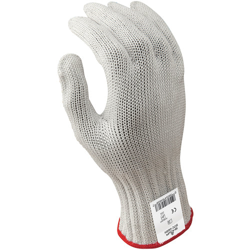 Cut resistant 7-gauge seamless knit PVC dotted right hand engineered fiber w/four strands of stainless steel white ANSI CUT LEVEL 5/extra large - All Tool & Supply