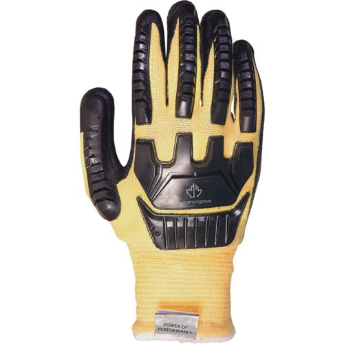 Impact and cut resistant gloves with a steady grip