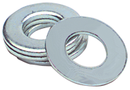 7/8 Bolt Size - Zinc Plated Carbon Steel - Flat Washer - All Tool & Supply