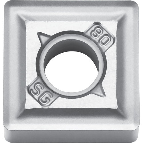 SNMG 433 SG SW05, 3/64″ Corner Radius, 3/16″ Thick, 1/2″ Inscribed Circle, WC/Co, 90 Degree Square, Turning Indexable Insert