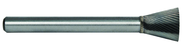 1/4 EdgeHog Back Taper Carbide Bur SN-1 Standard Alt Diamond (Double) - All Tool & Supply