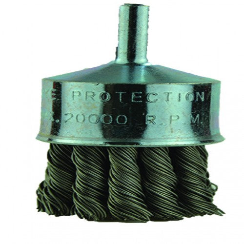 ‎1″ Diameter-1/4″ Shank-0.020″ Wire - End Brush - All Tool & Supply