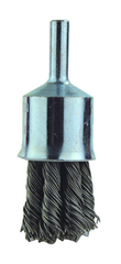 1" Diameter - 1/4" Shank - .006 Wire - End Brush - All Tool & Supply