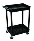 Utility Cart 2 Tub Shelves - 24" x 18" x 37-1/4" - All Tool & Supply