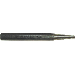 Solid Punch - 5/32″ Tip Diameter × 5 1/2″ Overall Length - All Tool & Supply