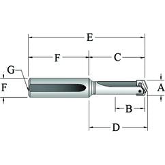 22025S-125L Universal Spade Drill Holder - All Tool & Supply