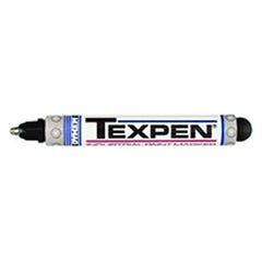 Texpen Medium Marker - Stainless Steel Ball Tip - Black - All Tool & Supply