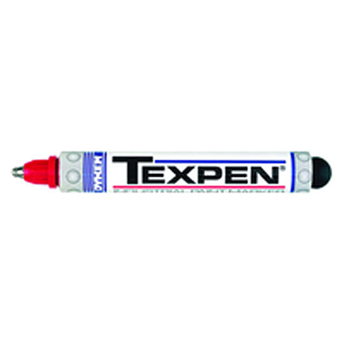 Texpen Medium Marker - Stainless Steel Ball Tip - Red - All Tool & Supply