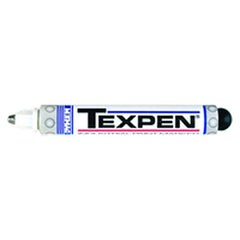 Texpen Medium Marker - Stainless Steel Ball Tip - White - All Tool & Supply