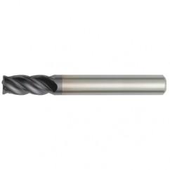 5/8x5/8x3x5-1/4 4FL Square Carbide End Mill-Round Shank-TiAlN - All Tool & Supply