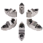 Hard Top Jaws for Scroll Chuck 12" 6-Jaw 6 Pc Set - All Tool & Supply