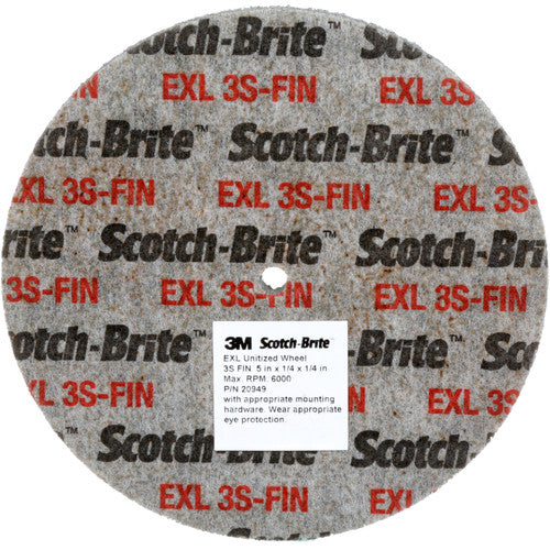 Scotch-Brite SST Unitized Wheel 3″ × 1/2″ × 3/8″ 3A FIN