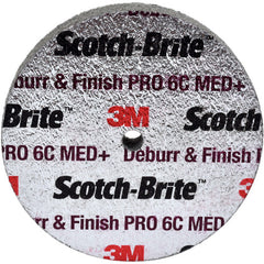 Scotch-Brite Deburr and Finish PRO Unitized Wheel 3″ × 1″ × 3/8″ 6C MED+