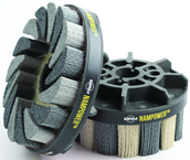 150mm x 18mm - 320 Grit - Nampower™ Nylon Abrasive Turbine Brush - All Tool & Supply