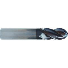 1/8x1/8x1/4x1-1/2 4 Flute Ball Nose TuffCut® XT HP End Mill ALtima® Blaze Coated - All Tool & Supply