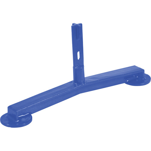 Blue Pipe Railing Barricade Base W/Feet