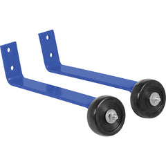 Blue Pipe Railing Barricade Base W/Wheels