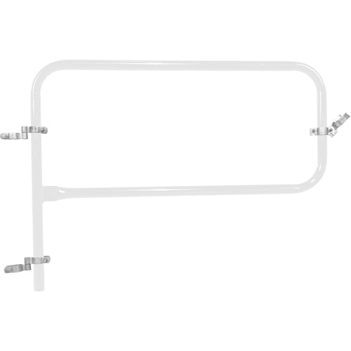 White Pipe Safety Railing Gate-P Shaped 48 × 36