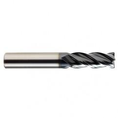 3/8 x 3/8 x 1/2 x 2-1/2 4Fl .030 C/R Carbide End Mill - TiALN - All Tool & Supply