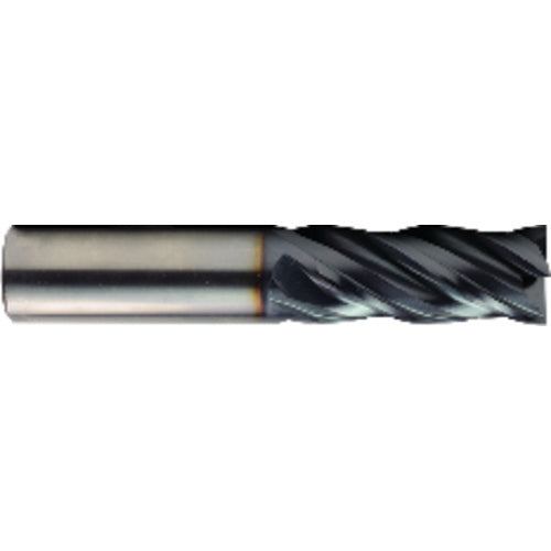 ‎5/16″ Dia. × 5/16″ Shank × 1-5/8″ DOC × 4″ OAL, Carbide, TiAlN, 4 Flute, Round, Square, Solid End Mill - All Tool & Supply