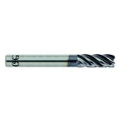 1/4 x 1/4 x 3/4 x 2-1/2 5Fl .060 C/R Carbide End Mill - TiALN - All Tool & Supply