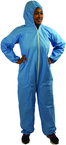 Flame Resistant Coverall w/ Zipper Front, Hood, Elastic Wrists & Ankles Large - All Tool & Supply