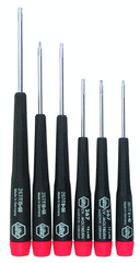 6 Piece - T6; T7; T8 x 40mm; T9; T10 x 50mm; T15 x 60mm - Precision Torx Screwdriver Set - All Tool & Supply