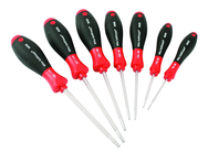 7 Piece - T9; T10; T15; T20; T25; T27; T30 - Torx Ball Ened SoftFinish® Cushion Grip Screwdriver Set - All Tool & Supply