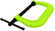 Drop Forged Hi Vis C-Clamp, 2" - 12-1/4" Jaw Opening, 6-5/16" Throat Depth - All Tool & Supply