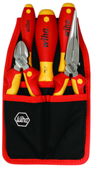 5 Piece - Insulated Belt Pack Pouch Set with 6.3" Diagonal Cutters; 8" Long Nose Pliers; Slotted 3.0; 4.5 and Phillips # 2 Screwdrivers in Belt Pack Pouch - All Tool & Supply