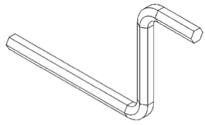 HEX Wrench (3/16) - Snap Jaws - Part #  4CRANK - All Tool & Supply