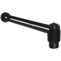 Model 70592, Clamp Lever Size 3 - Zinc Ball Style with Steel Insert, Screw and Spring tapped 3/8″–16 - All Tool & Supply