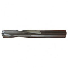 #23 Dia. × 0.154″ Shank × 5/8″ Flute Length × 2″ OAL, Stub, 118°, Bright, 2xD Flute, Round Solid Carbide Drill - All Tool & Supply