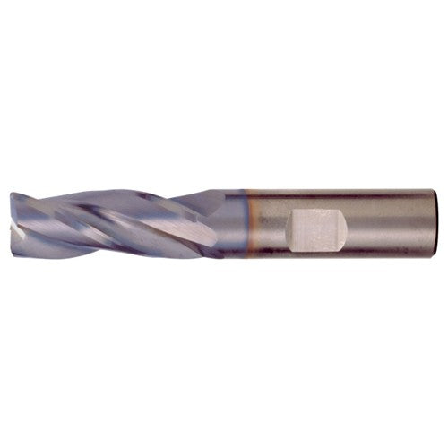 3/16″ × 3/16″ × 5/16″ × 2″ RHS / RHC Solid Carbide 3-Flute Square End High-Performance End Mill for Steel and Stainless Steel - TiCN