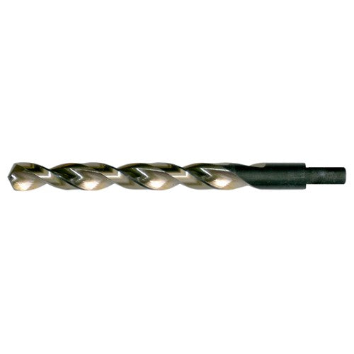 13/32 RHS / RHC HSS 135 Degree Split Point Heavy Duty Parabolic Jobber Length Drill - Black & Gold