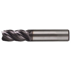 1/2″ × 1/2″ × 2″ × 4″ RHS / RHC Solid Carbide 4-Flute Corner Radius End Mill - TiAlN