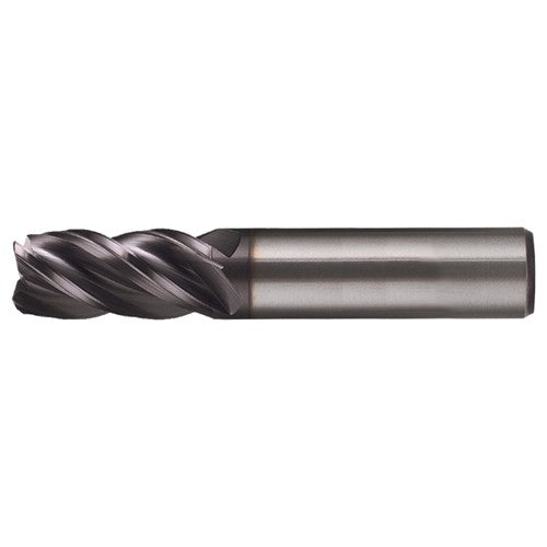 3/8″ × 3/8″ × 5/8″ × 2″ RHS / RHC Solid Carbide 4-Flute Corner Radius End Mill - TiAlN