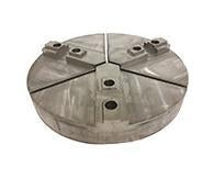 Round Chuck Jaws - Acme Serrated Key Type - Chuck Size 8" inches - Part #  RAC-8400CI - All Tool & Supply