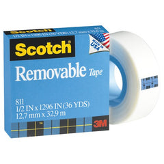 Scotch Removable Tape 811 1/2″ × 1296″ Boxed - All Tool & Supply