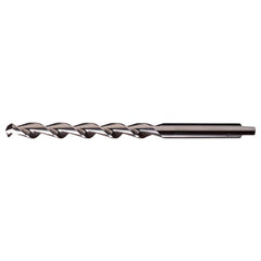 #15 RHS / RHC HSS 118 Degree Notched Point HSS Parabolic Taper Length Drill - Bright - Exact Industrial Supply