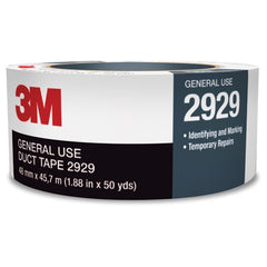 3M General Use Duct Tape 2929 Silver 1.88″ × 50 yd 5.5 mil Individually Wrapped Conveniently Packaged - All Tool & Supply