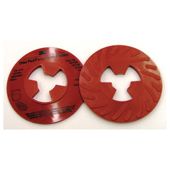 3M Disc Pad Face Plate Ribbed 81732L Extra Hard 5″ Red - All Tool & Supply