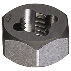 ‎1-11-1/2 NPT 0660 Carbon Steel Hexagon Rethreading Die - Taper Pipe - Exact Industrial Supply