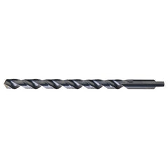 11/32 RHS / RHC HSS 118 Degree Notched Point Heavy Duty Taper Length with Automotive Tanged Shank Drill - Steam Oxide